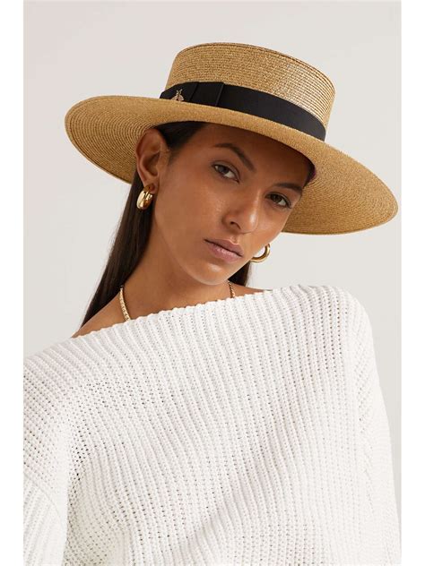 glittered straw hat